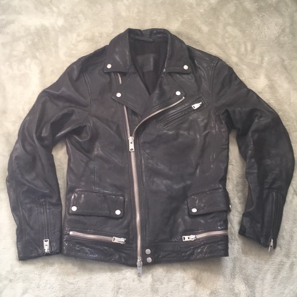 All Saints Jackets & Blazers - All Saints Clay Leather Biker